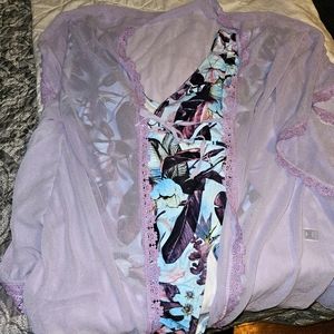 One piece swimming suit and cover up